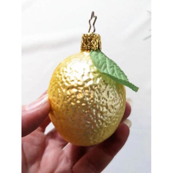 Lemon Retired Old World Christmas Inge Glas Ornament - Picture 2 of 3